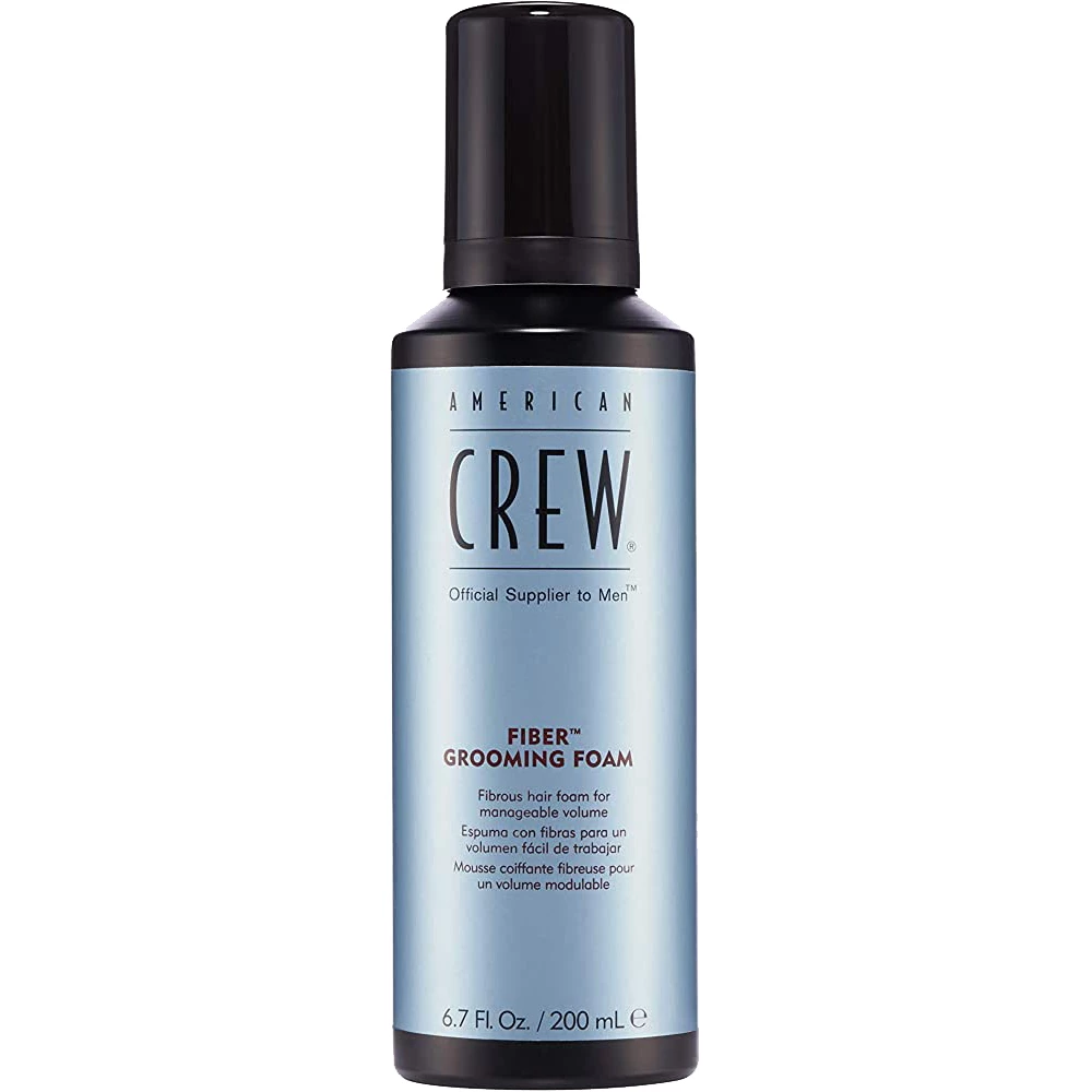 American Crew Classic Fiber Grooming Foam – Spumă de Păr pentru Volum și Strălucire, 200 ml | Grooming Profesional