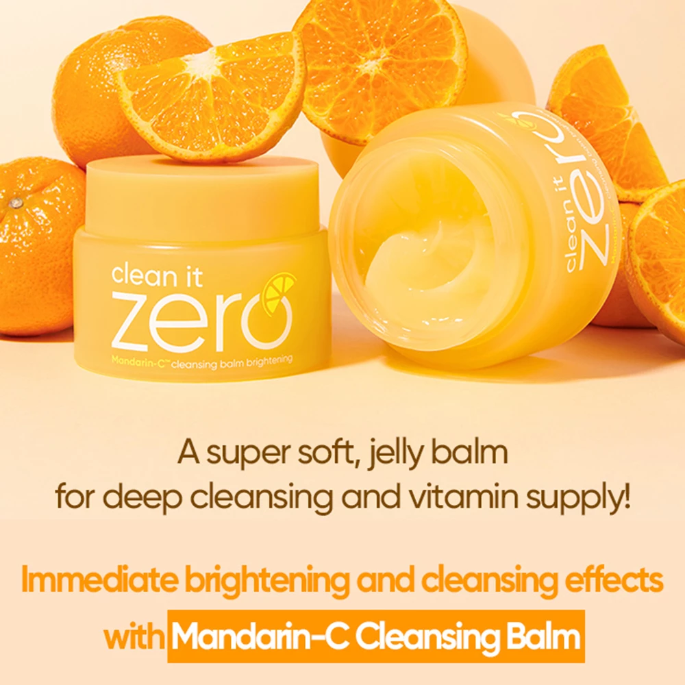 Balsam de curățare Banila Co Clean It Zero Mandarin-C Brightening – Demachiant eficient cu efect iluminator, 100 ml