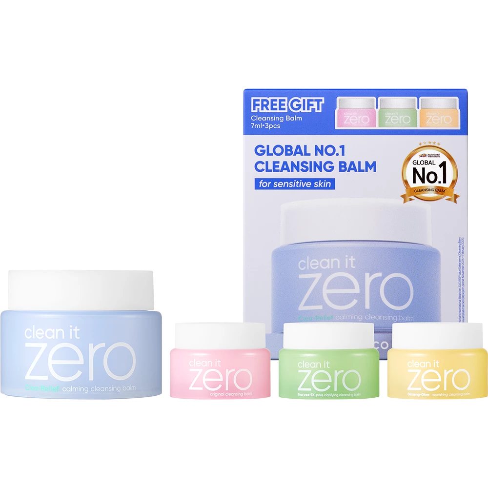 BANILA CO Clean it Zero Cleansing Balm Calming Set set - calmare si protectie si indepartarea machiajului, 100 ml