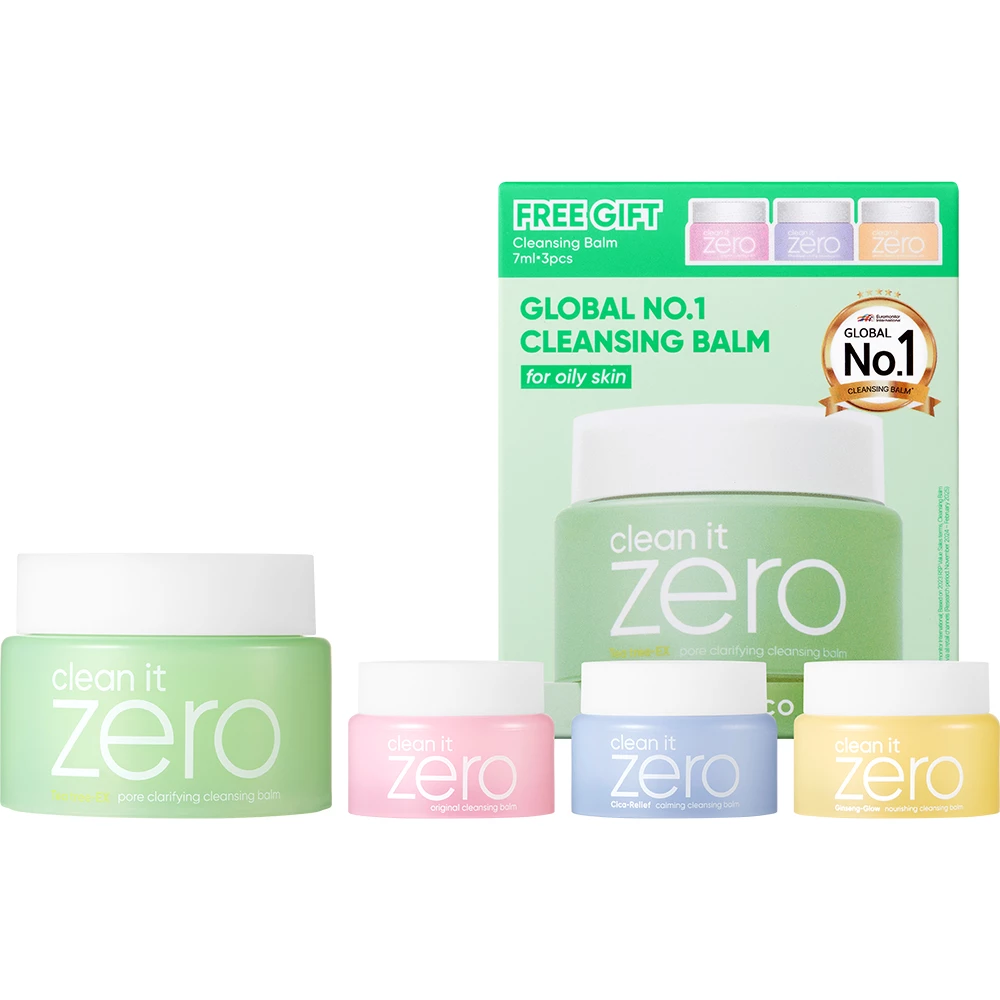 BANILA CO Clean it Zero Cleansing Balm Pore Clarifying Set set - purificare pori si indepartare machiaj si reglare sebum, 100 ml