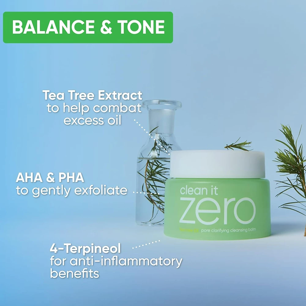 BANILA CO Clean it Zero Cleansing Balm Pore Clarifying Set set - demachiere si purificare si calmare, 180 ml