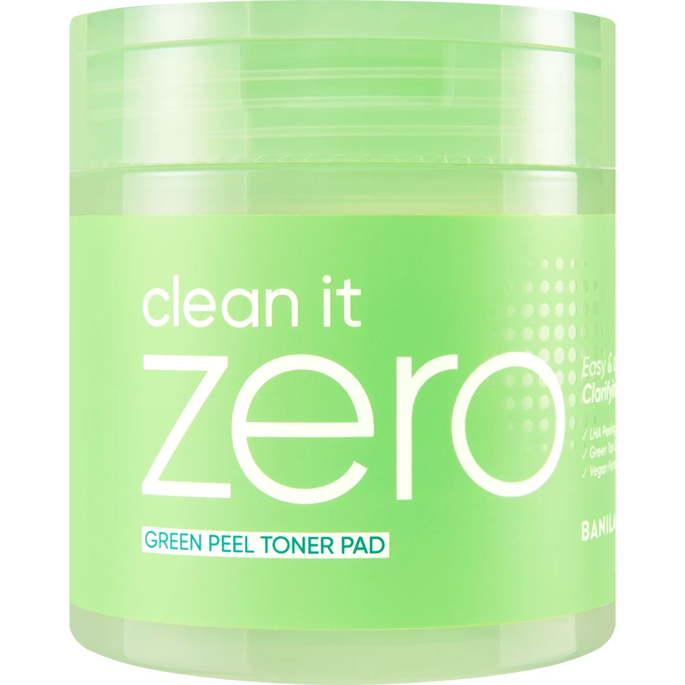 BANILA CO Clean it Zero Green Peel Toner Pad toner - exfoliere si curatare si tonifiere, 70 buc