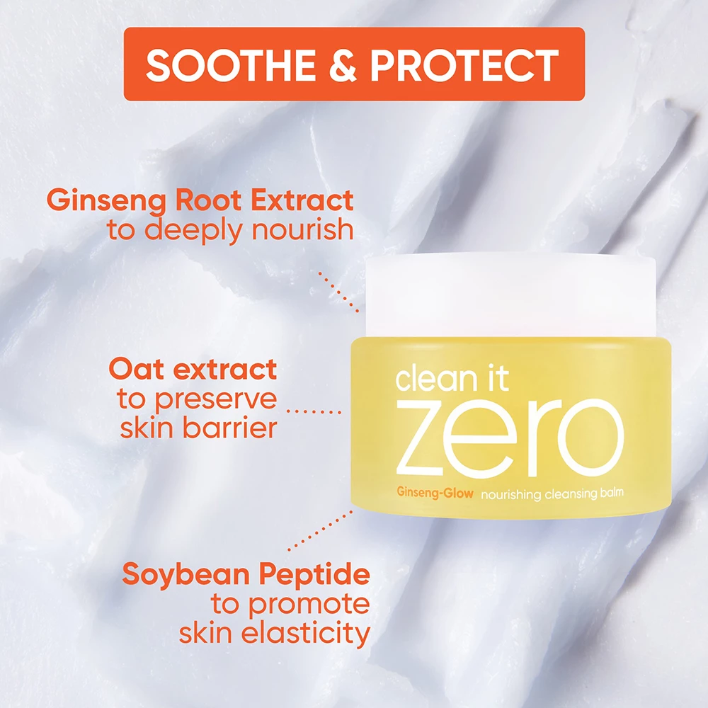 BANILA CO Clean it Zero Balsam de Curatare Nourishing - Demachiere Delicata si Hidratare Profunda cu Ginseng, 100 ml