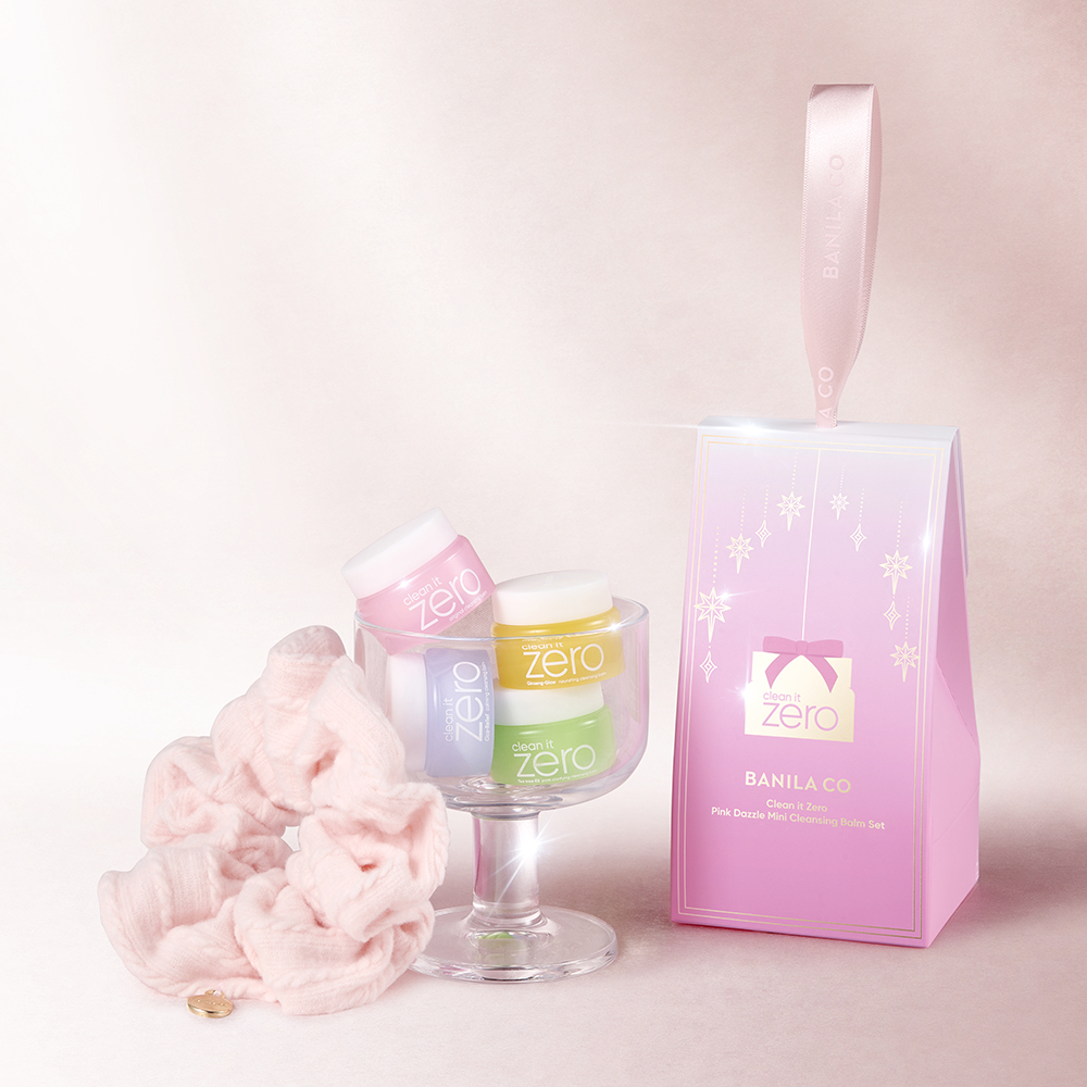Clean it Zero Pink Dazzle Mini Cleansing Balm Set