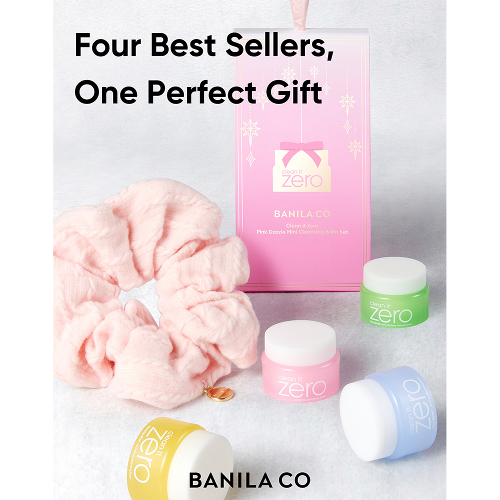 Clean it Zero Pink Dazzle Mini Cleansing Balm Set