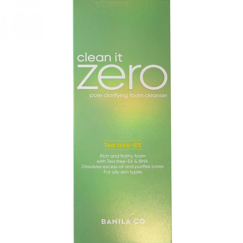 BANILA CO Clean it Zero Pore Clarifying Foam 150 ml - Spuma de curatare formulata cu argila naturala si AHA, care contribuie la absorbtia excesului de sebum din pori si la mentinerea pielii la un nivel de pH de 5,5