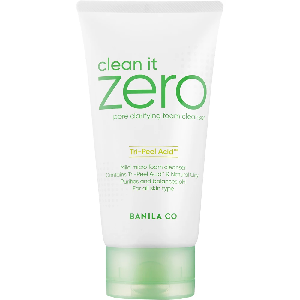 BANILA CO Clean it Zero Spuma de Curatare pentru Pori Dilatati - Exfoliere Blanda si Hidratare cu Arbore de Ceai, 150 ml