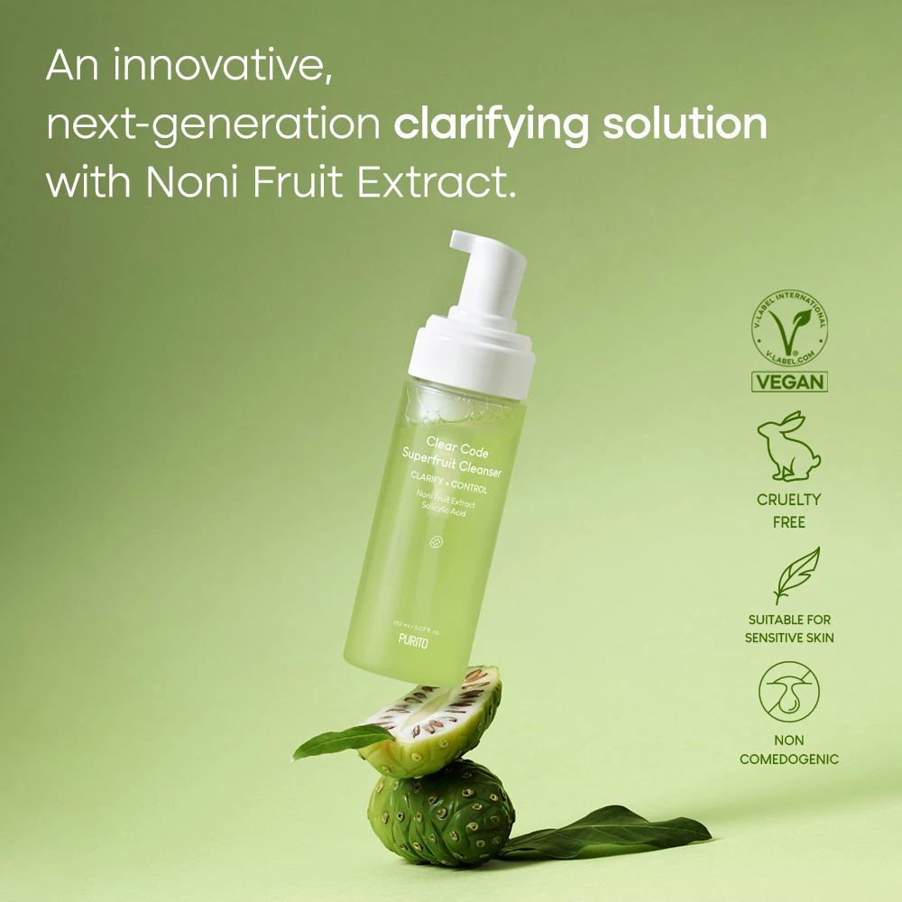 Clear Code Superfruit Spuma de curatare 150 ml