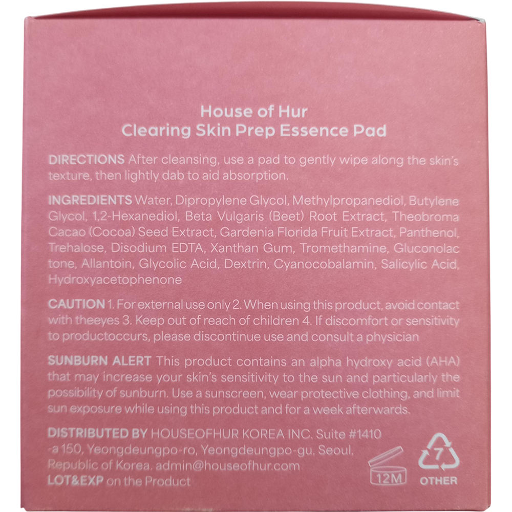 Clearing Skin Prep Essence Pad Toner de fata dischete 70 buc