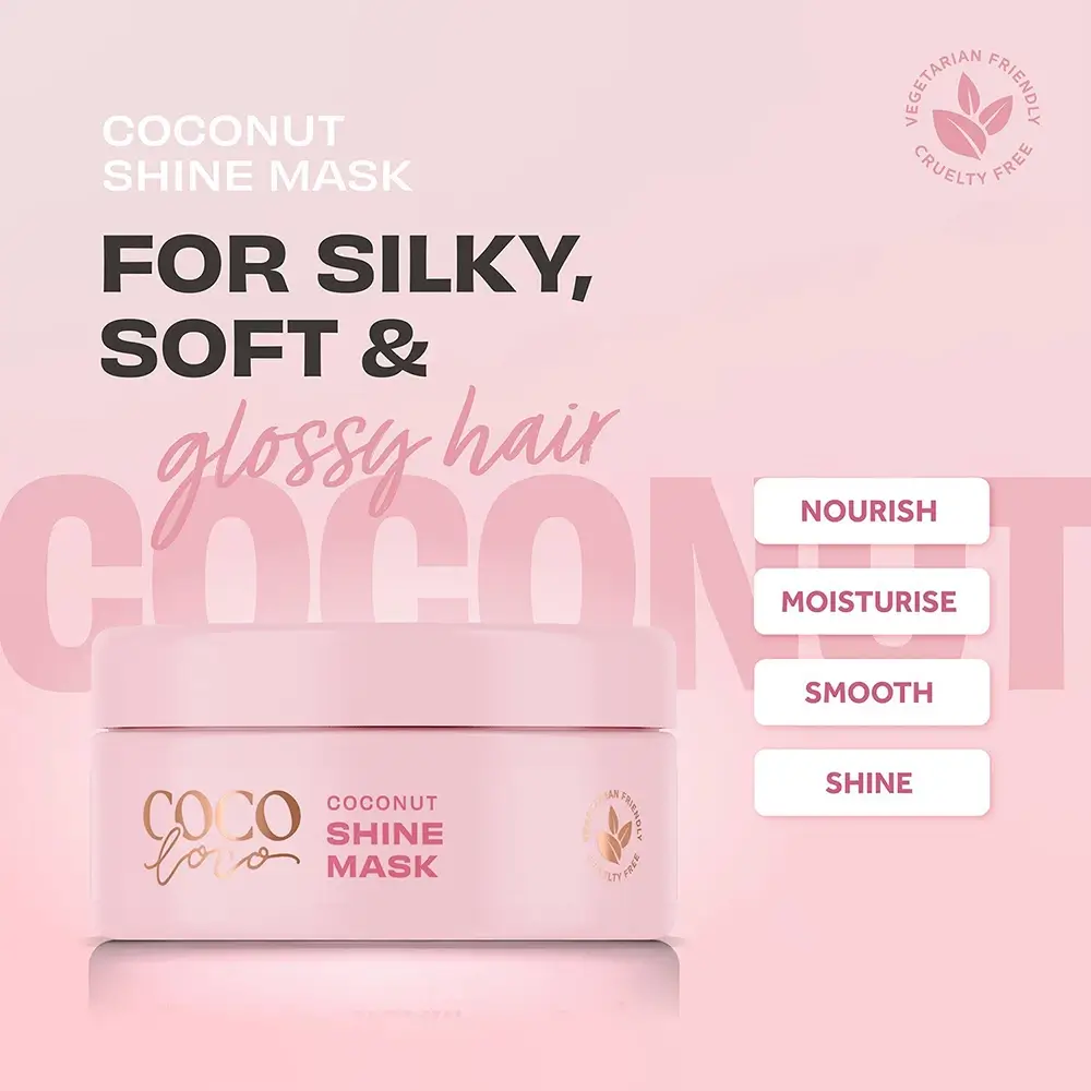 LEE STAFFORD Coco Loco Masca Hidratanta pentru Par Coconut Shine - Stralucire Intensa si Hidratare Profunda, 200 ml