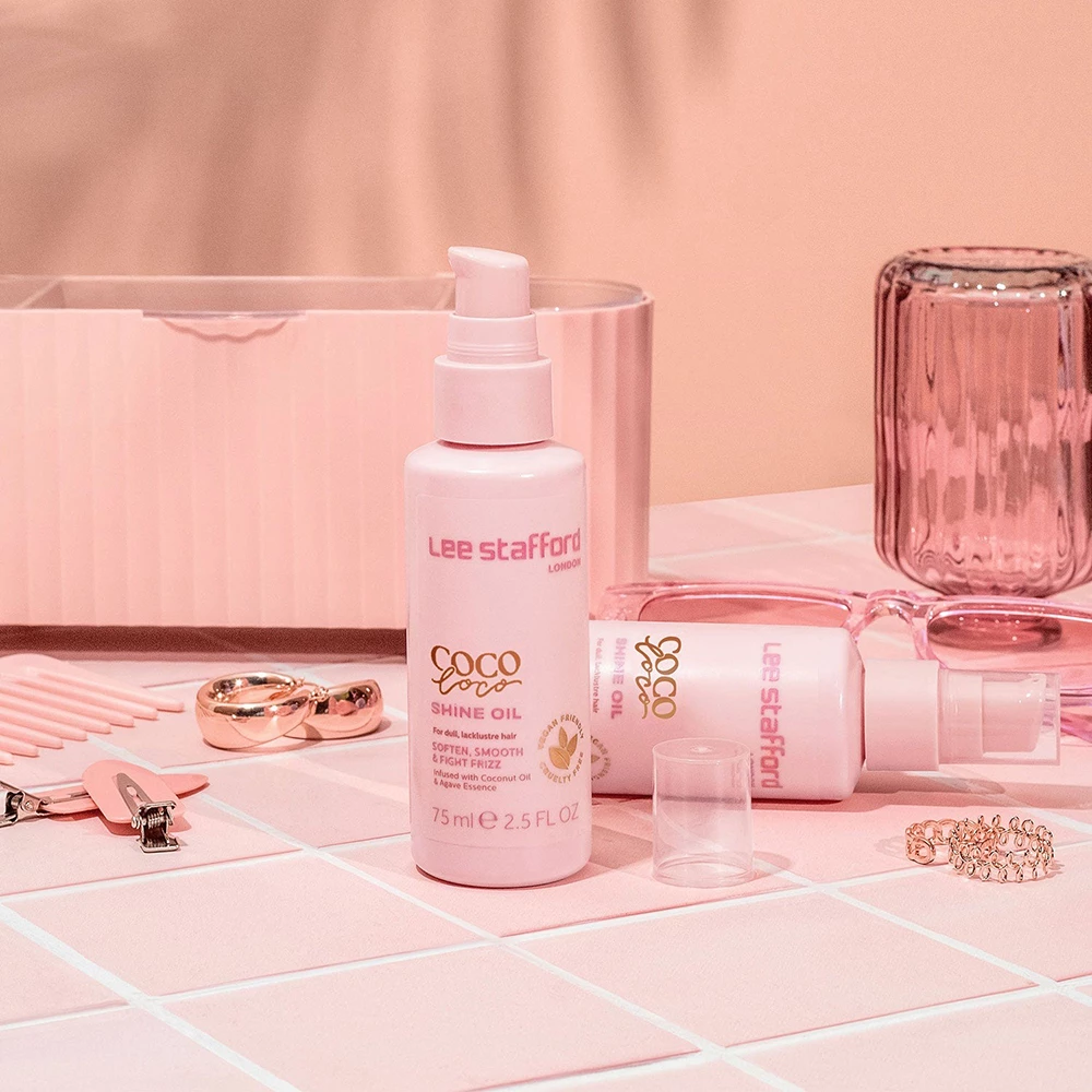 Lee Stafford Coco Loco Ulei hidratant pentru par si varfuri Coco Shine - Hidratare intensa si stralucire de durata, 75 ml