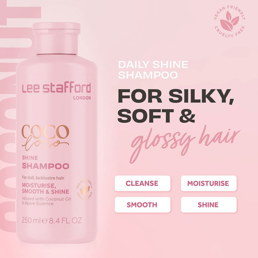 Coco Loco Shine Shampoo Sampon cu parfum tropical pentru parul uscat 250 ml