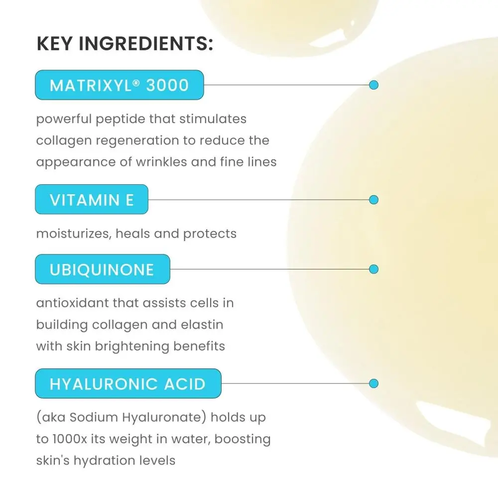 TIMELESS SKIN CARE Renewing Youth Ser pentru fata Q10 - Antirid, Fermitate si Hidratare intensa, 30 ml