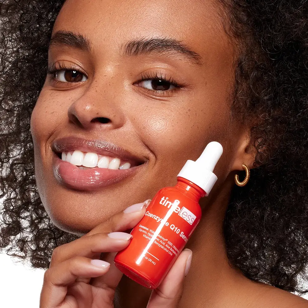 TIMELESS SKIN CARE Renewing Youth Ser pentru fata Q10 - Antirid, Fermitate si Hidratare intensa, 30 ml