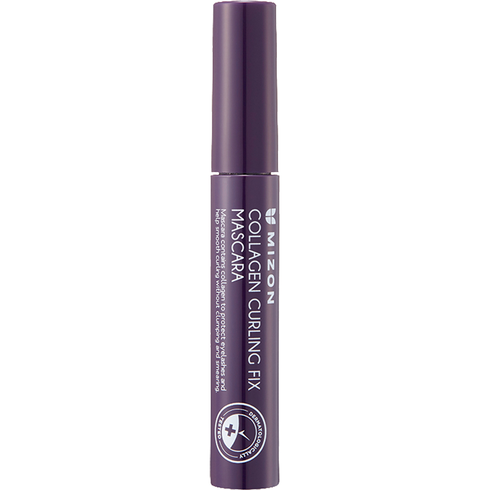 Mizon Collagen Curling Fix Mascara – Mascara rezistentă la apă pentru gene curbate și voluminoase