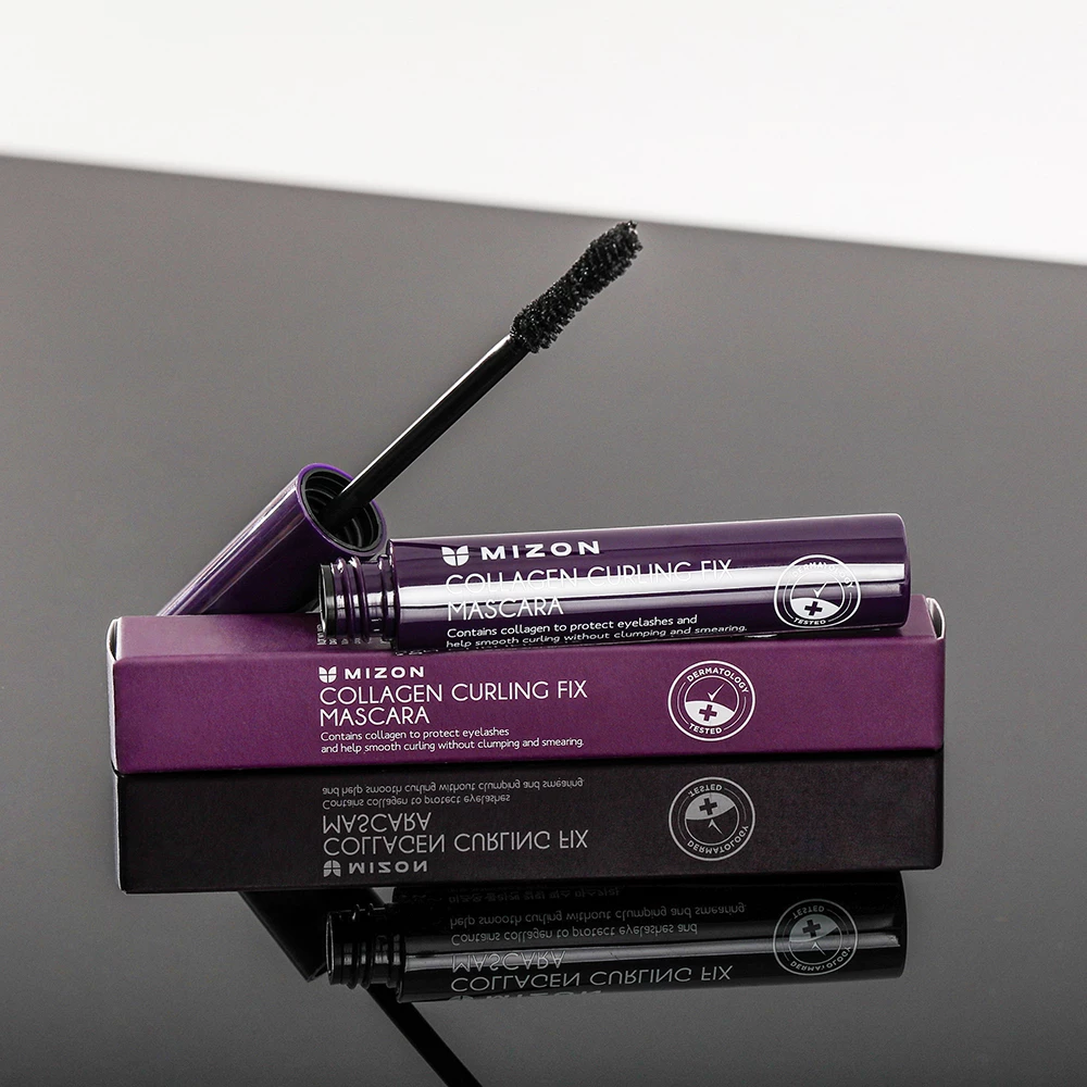 Collagen Curling Fix Mascara Mascara pentru gene curbate si voluminoase