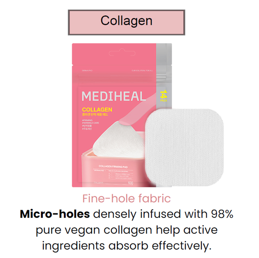 Collagen Firming Pad Toner de fata dischete 14 buc