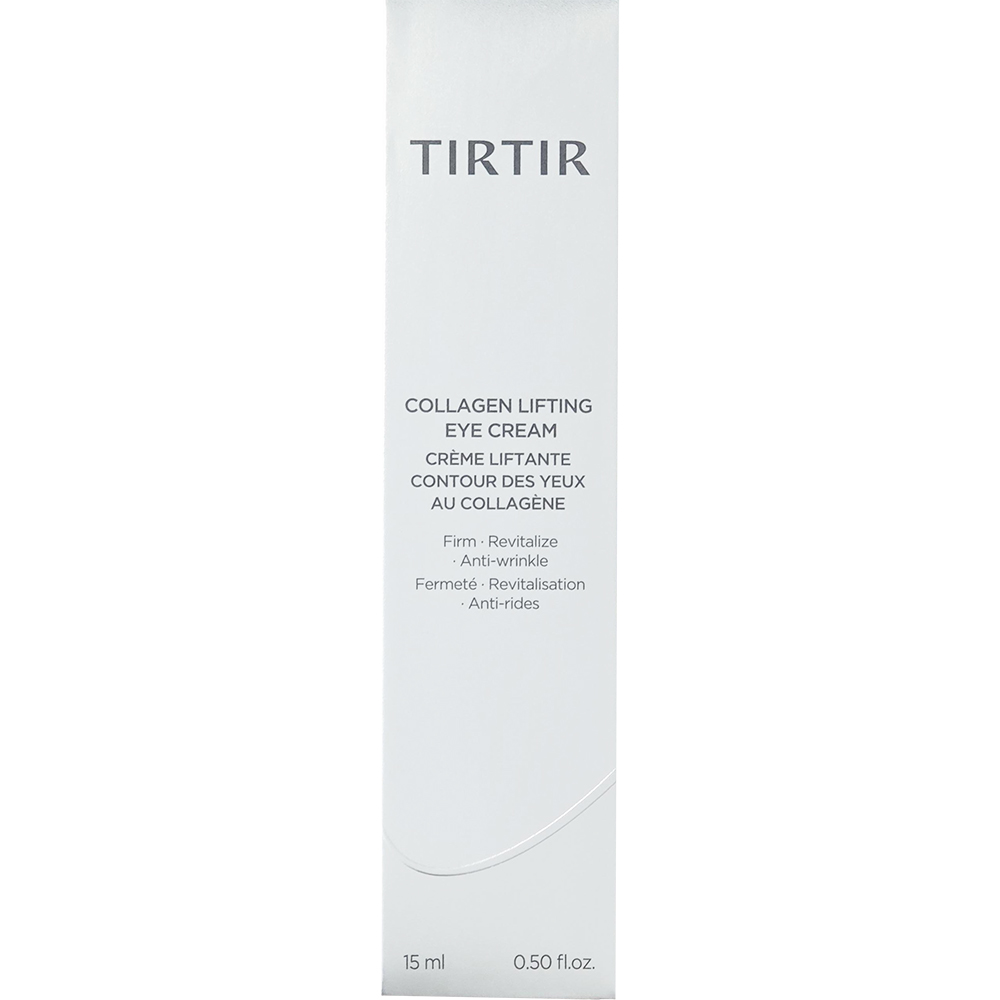 TIRTIR Collagen Lifting Eye Cream - crema de ochi formulata cu colagen vegetal si adenozina, care contribuie la calmarea pielii si la mentinerea confortului cutanat - 15 ml