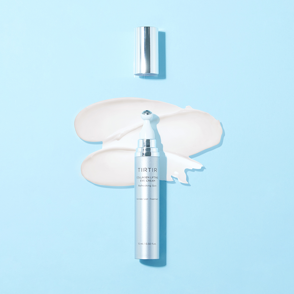 TIRTIR Collagen Lifting Eye Cream - crema de ochi formulata cu colagen vegetal si adenozina, care contribuie la calmarea pielii si la mentinerea confortului cutanat - 15 ml