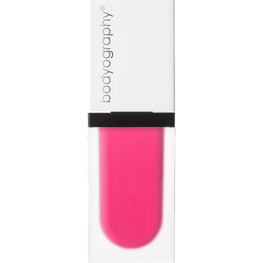 BODYOGRAPHY Color Cassette Fard lichid pentru obraz si buze Bright Fuchsia - Formula lejera cu Bakuchiol pentru stralucire si efect anti-aging, 5 ml
