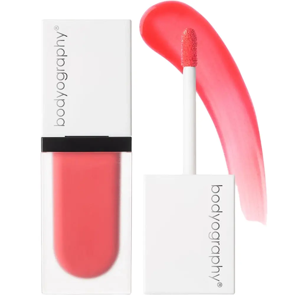 BODYOGRAPHY Color Cassette Fard de obraz si buze lichid MELODY - Coral Pink - efect radiant si anti-imbatranire, 5 ml