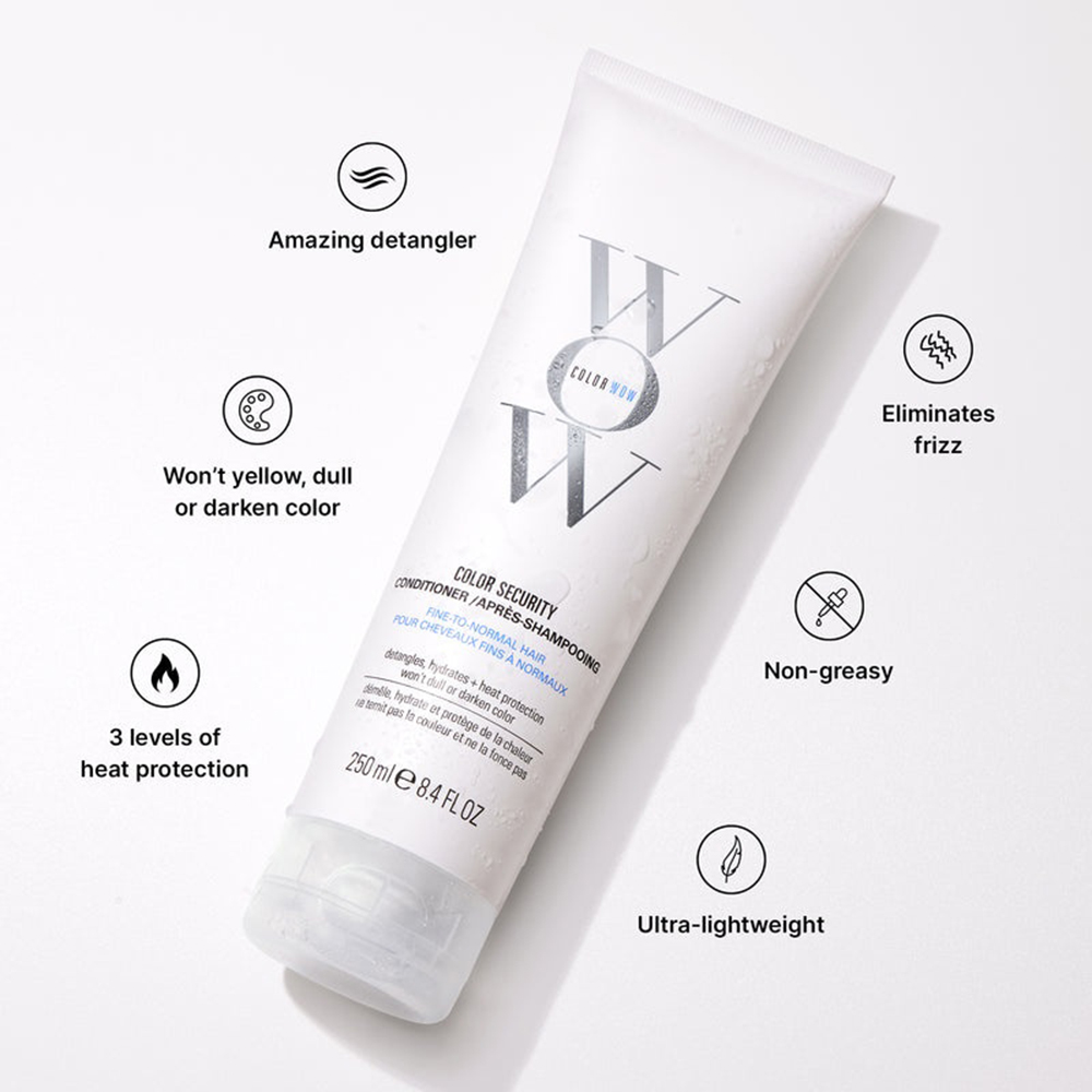 COLOR WOW Color Security Conditioner - balsam formulat cu ulei de argan si vitamina E, care contribuie la hidratarea parului si la metinerea culorii - 250 ml