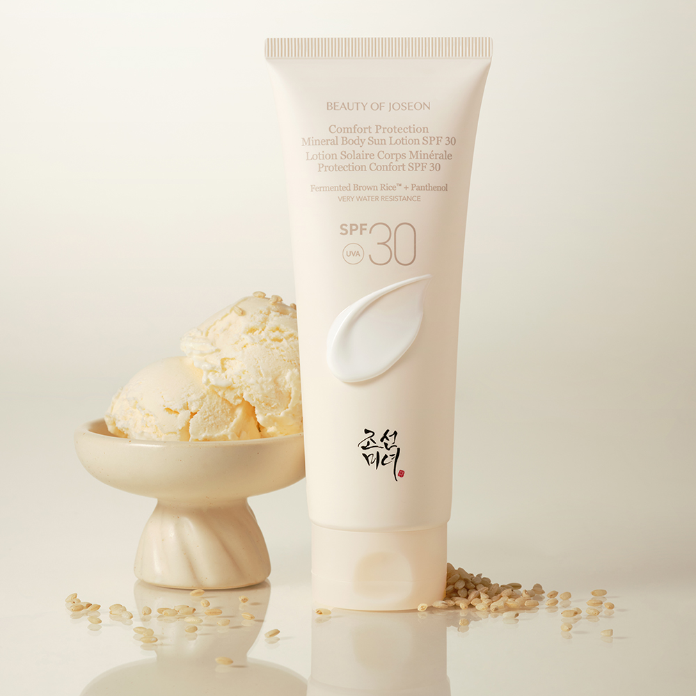 BEAUTY OF JOSEON Comfort Protection Mineral Body Sun Lotion SPF 30, 150 ml - Lotiune de corp formulata cu oxid de zinc si pantenol, care contribuie la hidratarea pielii si la metinerea barierei cutanate