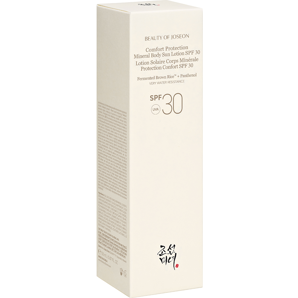 BEAUTY OF JOSEON Comfort Protection Mineral Body Sun Lotion SPF 30, 150 ml - Lotiune de corp formulata cu oxid de zinc si pantenol, care contribuie la hidratarea pielii si la metinerea barierei cutanate
