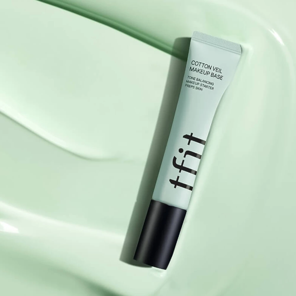 TFIT Cotton Veil Makeup Base 01 Pure Green baza pentru machiaj hidratare si corectare
