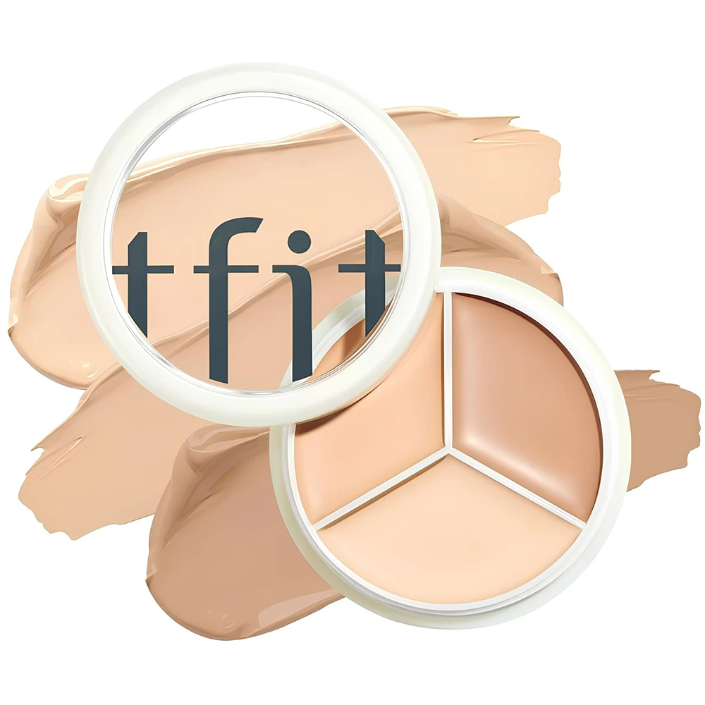 TFIT Cover Up Pro Concealer Paleta Corectoare #01 Neutral - Acoperire Profesionala, Rezistenta si Iluminare, 10g