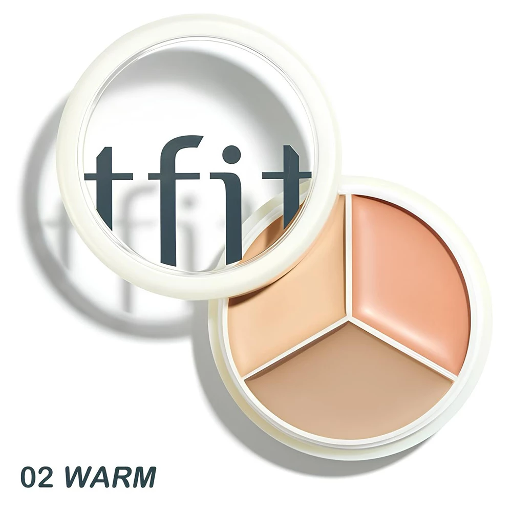 TFIT Cover Up Pro Concealer Paleta Corectoare 02 Warm - Acoperire Completa, Rezistenta si Hidratare cu Acid Hialuronic, 15g