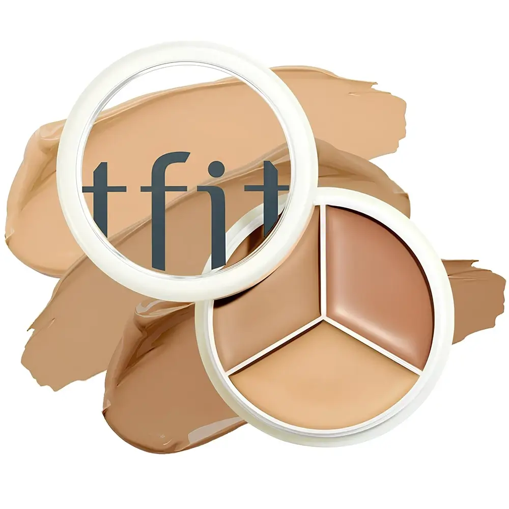 TFIT Cover Up Pro Concealer Paleta Corectoare #04 Dark - Acoperire Profesionala si Hidratare cu Acid Hialuronic, 15g
