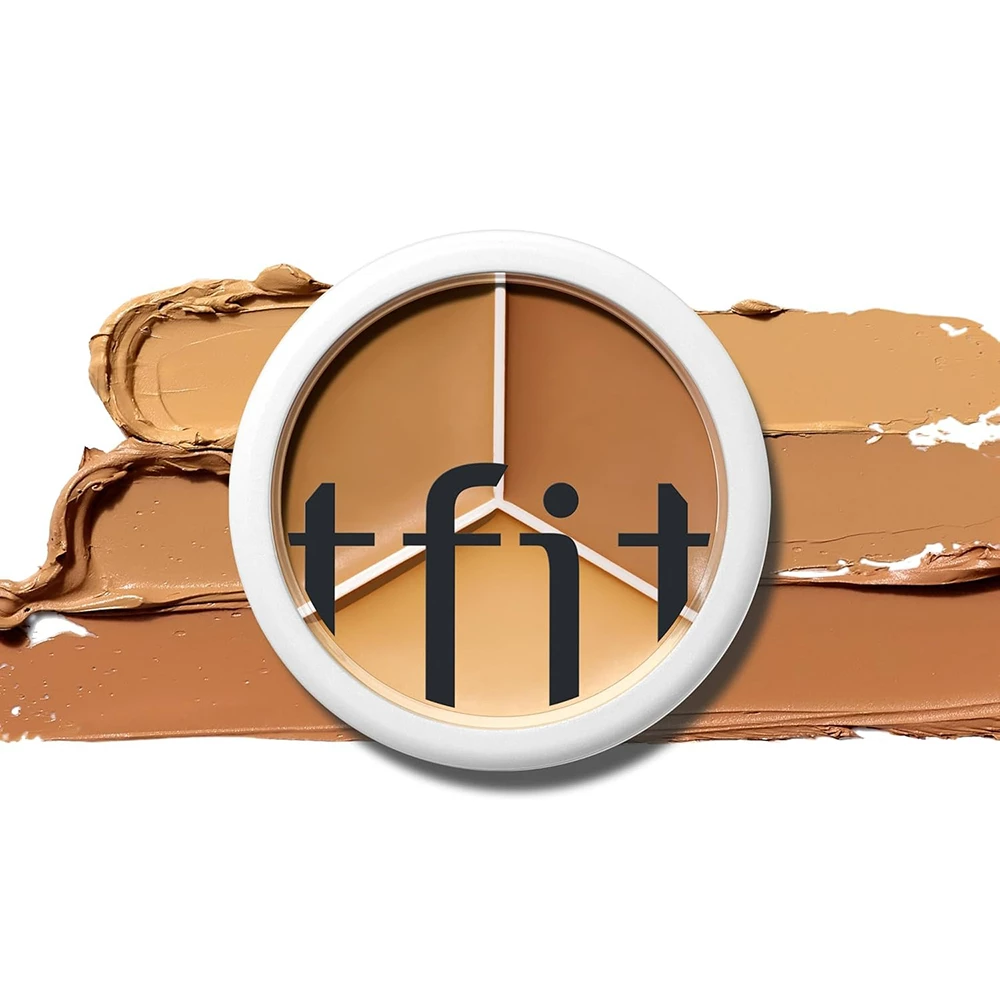 TFIT Cover Up Pro Concealer Paleta Corectoare #04 Dark - Acoperire Profesionala si Hidratare cu Acid Hialuronic, 15g