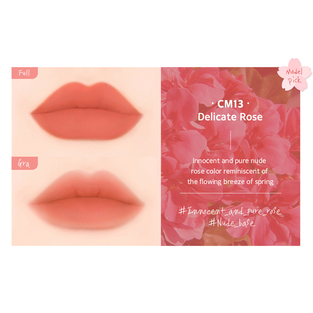 Black Rouge Cream Matt Rouge 3 – Ruj Lichid Mat Nuanța CM13 Delicate Rose | Look de Lungă Durată