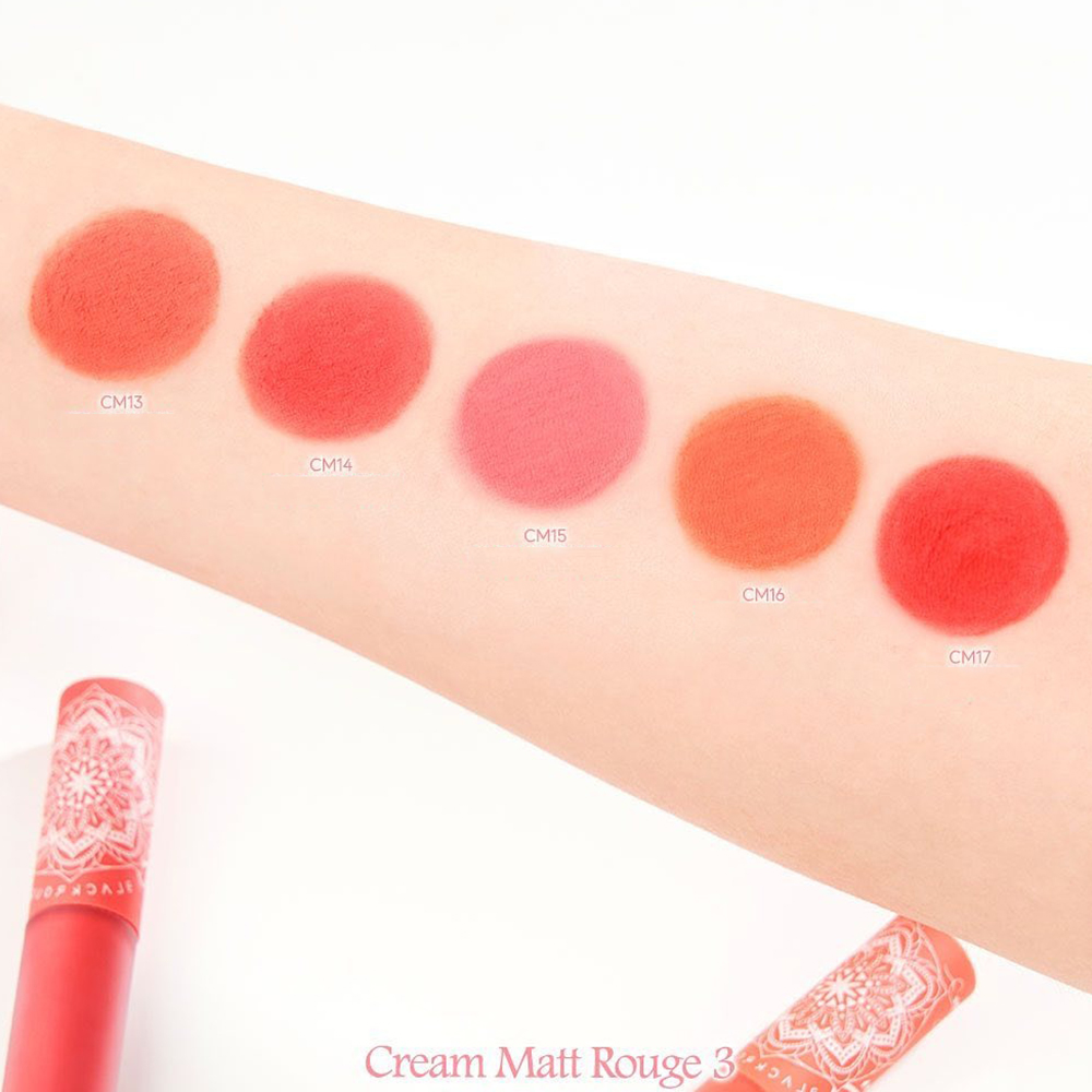 Black Rouge Cream Matt Rouge 3 – Ruj Lichid Mat Nuanța CM13 Delicate Rose | Look de Lungă Durată