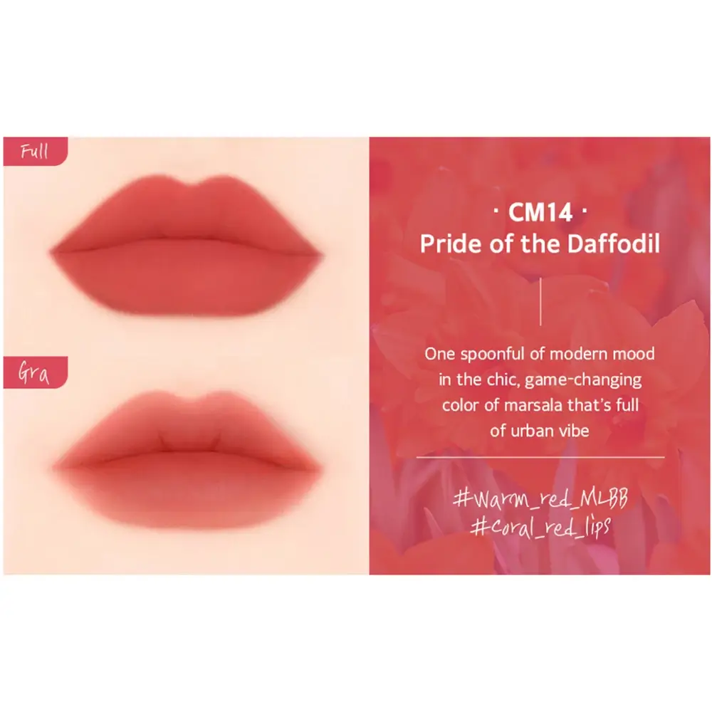 BLACK ROUGE Cream Matt Rouge 3 Ruj Lichid CM14 Pride of the Daffodil - Culoare intensa si rezistenta indelungata, 4.5g