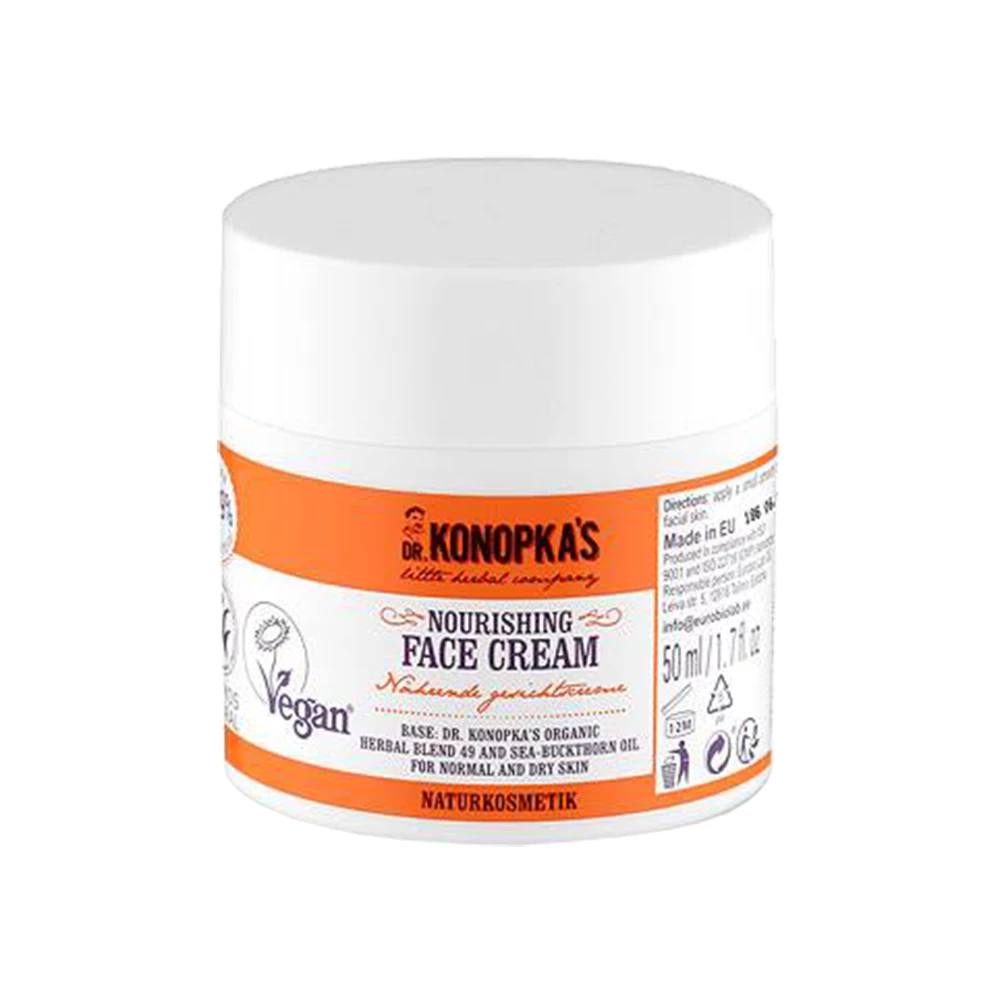 DR. KONOPKA'S LITTLE HERBAL COMPANY Herbal Essentials Crema nutritiva fata Unisex Nr. 49&54 - Hidratare intensa si efect antirid, 50 ml