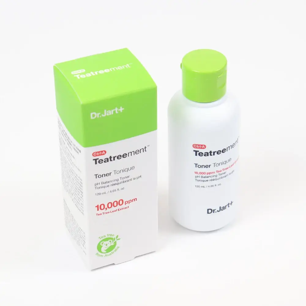 DR.JART+ Ctrl-A Teatreement Toner de fata 120 ml - Toner cu arbore de ceai pentru hidratare, reducerea acneei si matifiere, 120 ml