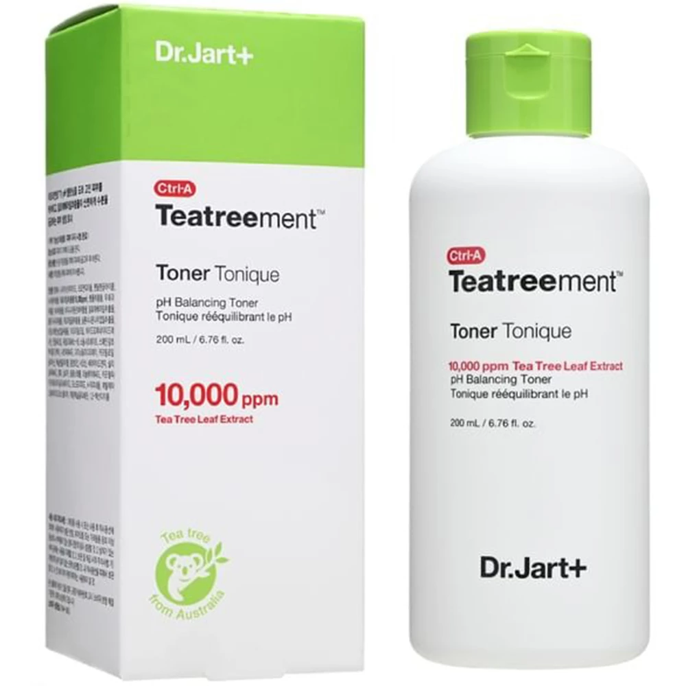 DR.JART+ Ctrl-A Teatreement Toner de fata Arbore de Ceai - Toner anti-acnee si hidratare pentru ten mixt si gras, 200 ml