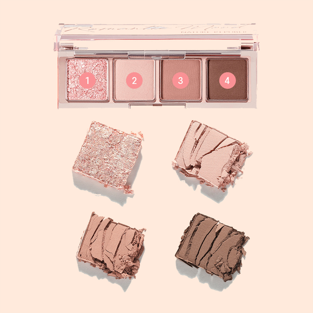 Nature Republic Daily Basic Palette 02 Rosy – Paletă de Machiaj Fard de Pleoape, 10 g | K-beauty