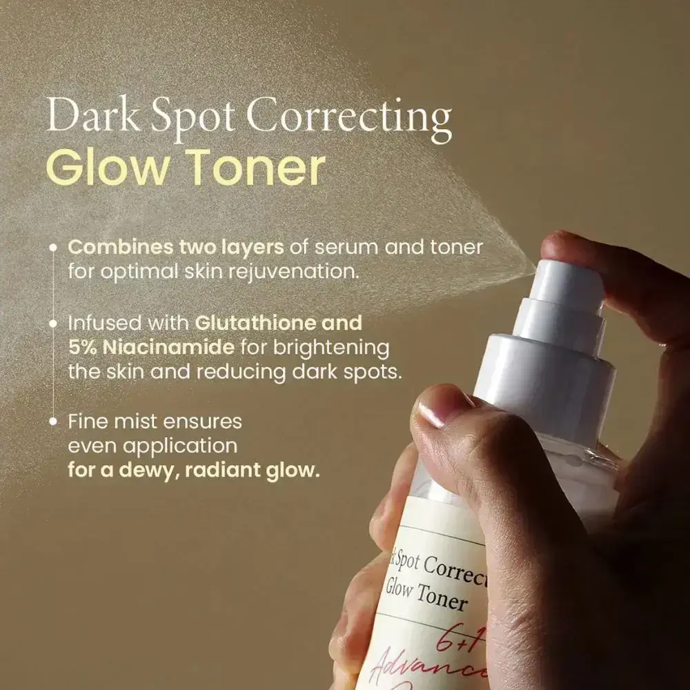 AXIS-Y 6+1+1 Dark Spot Correcting Glow Toner facial bifazic - Corecteaza petele pigmentare si reda stralucirea tenului, 125 ml