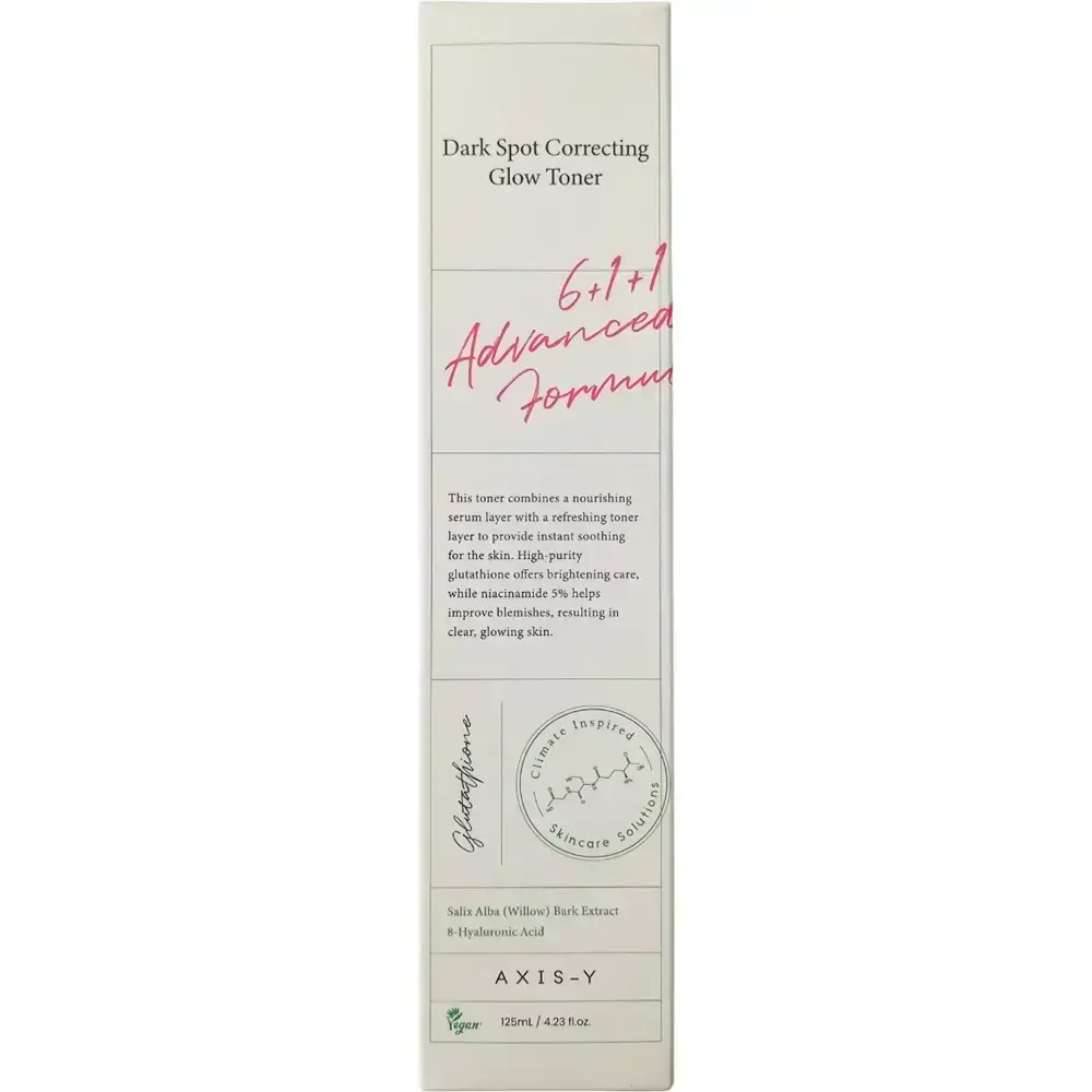 AXIS-Y 6+1+1 Dark Spot Correcting Glow Toner facial bifazic - Corecteaza petele pigmentare si reda stralucirea tenului, 125 ml