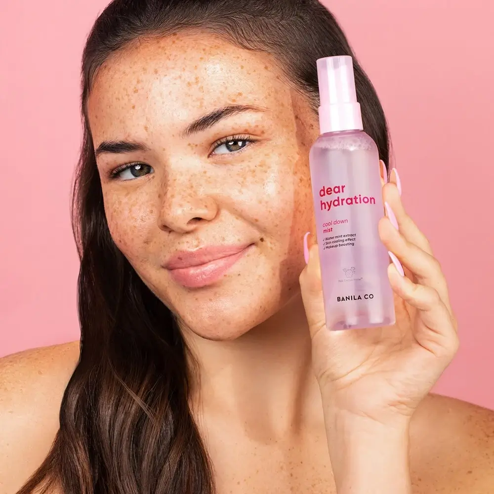 BANILA CO Dear Hydration Mist Racoritor Facial cu Apa de Cactus Roz - Hidratare si Luminozitate Naturala, 99 ml