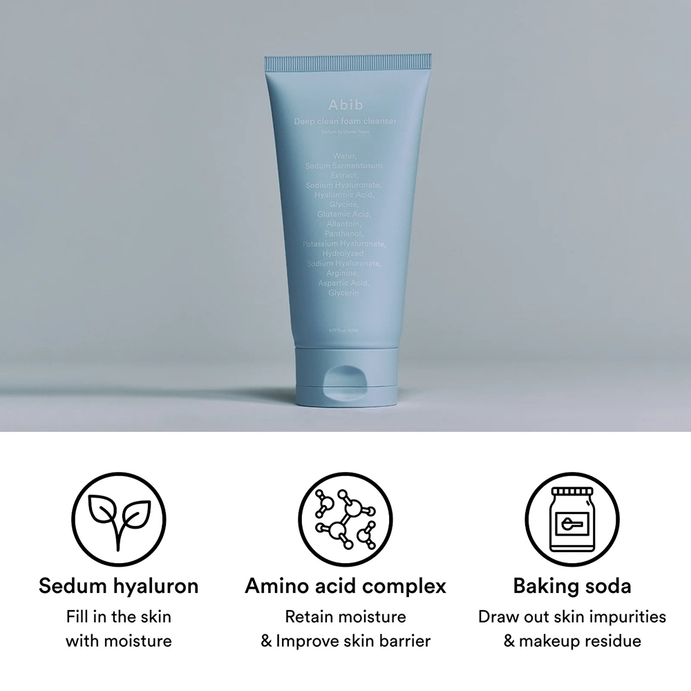 Deep Clean Foam Cleanser Sedum Hyaluron Spuma de curatare 150 ml