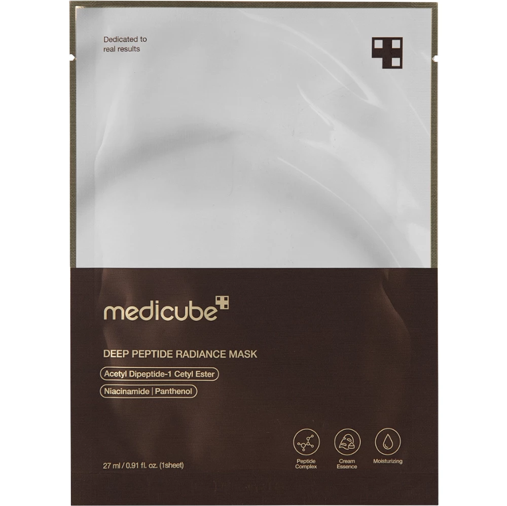 MEDICUBE Deep Peptide masca iluminatoare pentru fata Radiance - hidratare intensa si efect antirid cu peptide, 27 ml