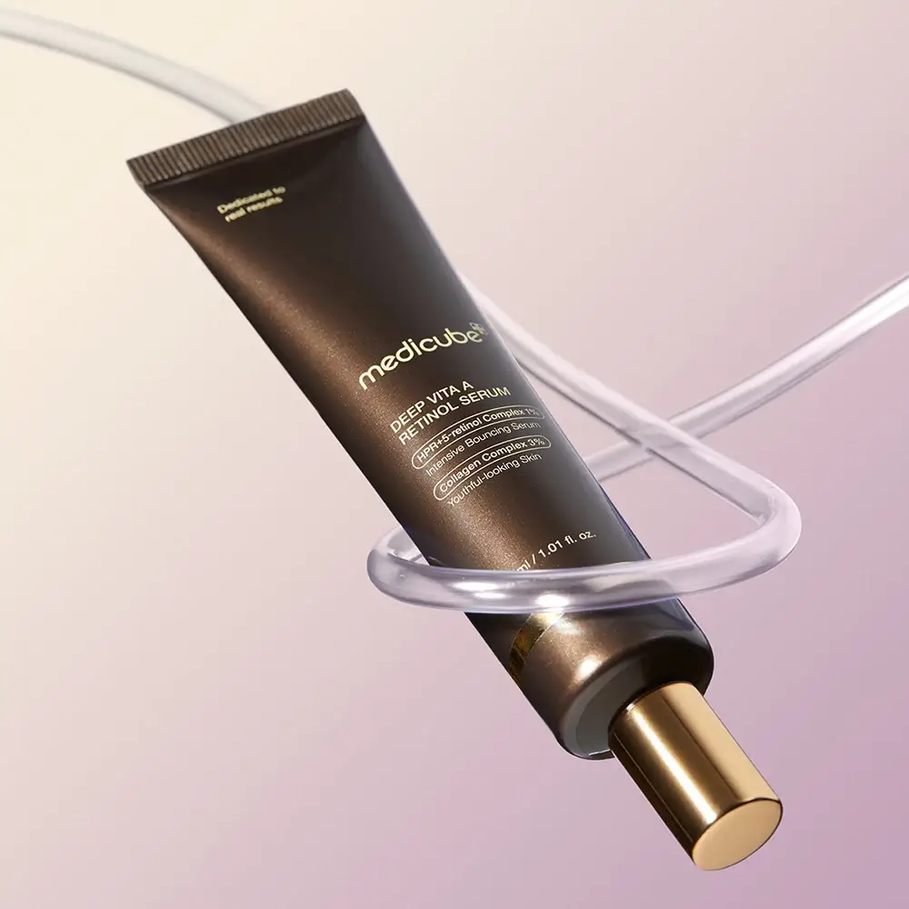 MEDICUBE Deep Vita A Ser cu Retinol - Ser pentru fata anti-imbatranire, fermitate si reducerea ridurilor, 30 ml