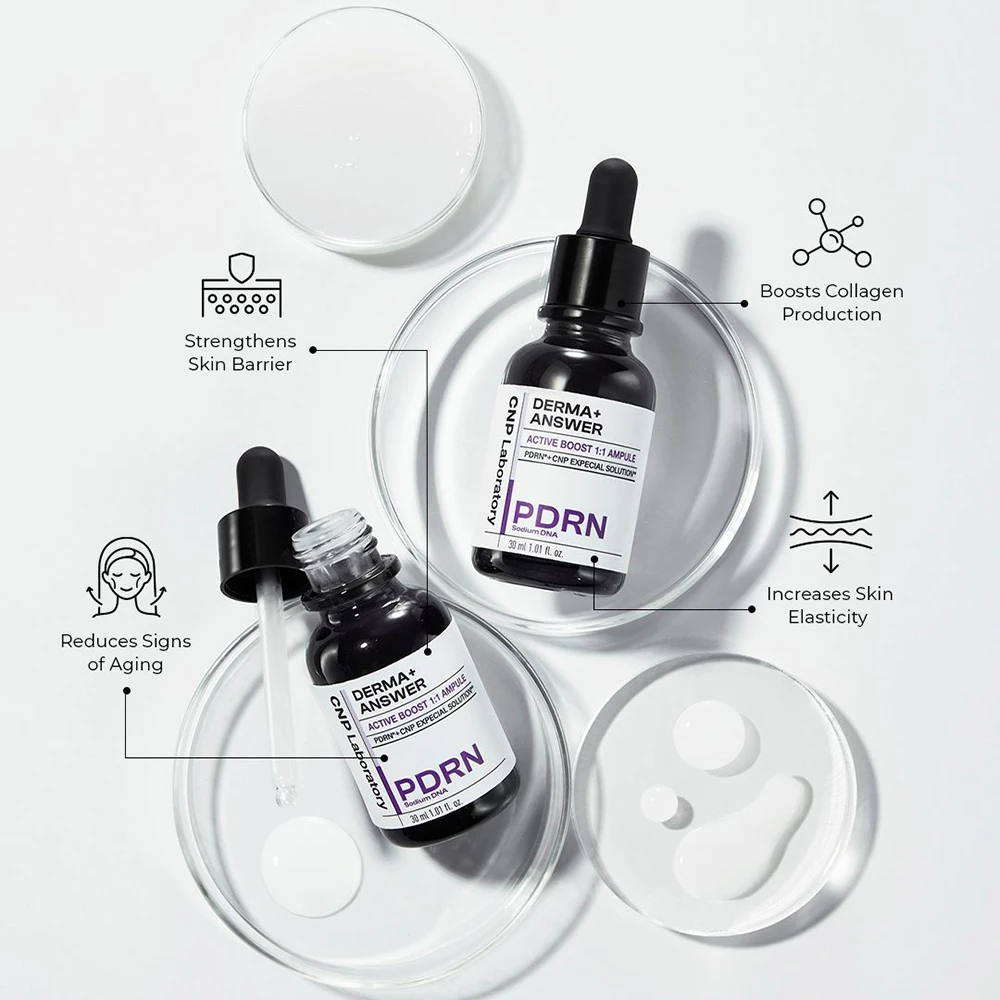 CNP LABORATORY Derma Answer Ser concentrat antirid si fermitate cu PDRN extras din somon - Hidratare intensa si regenerare celulara, 30 ml