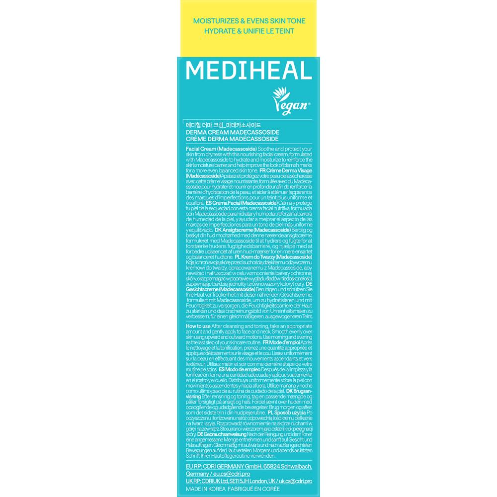 Derma Cream Madecassoside Blemish Repair Crema de fata 50 ml