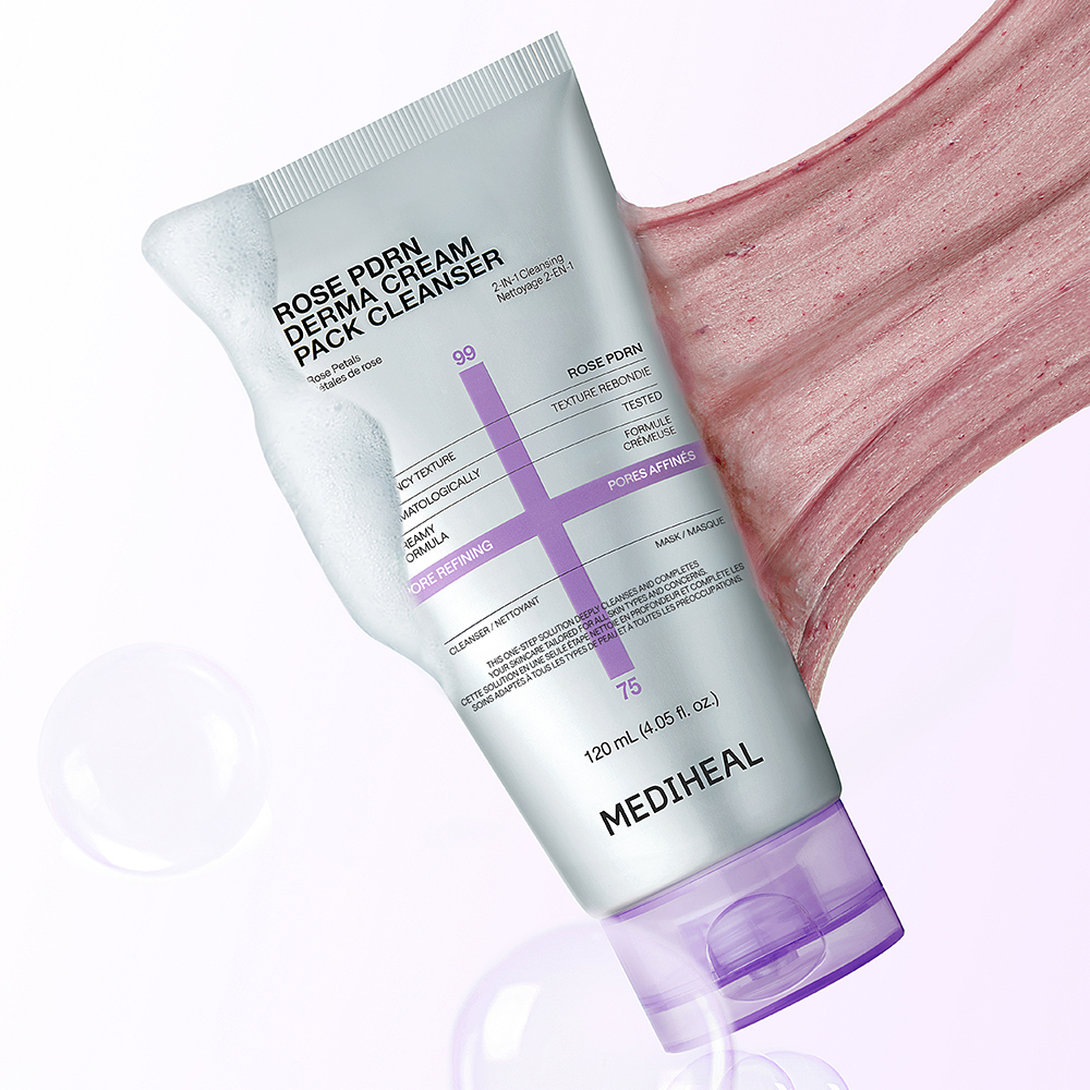 Derma Cream Pack Cleanser Rose PDRN Pore Firming Crema de curatare 120 ml