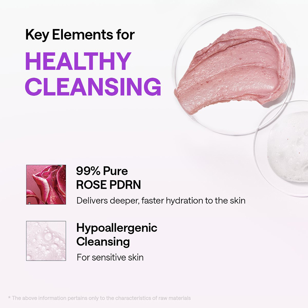 Derma Cream Pack Cleanser Rose PDRN Pore Firming Crema de curatare 120 ml